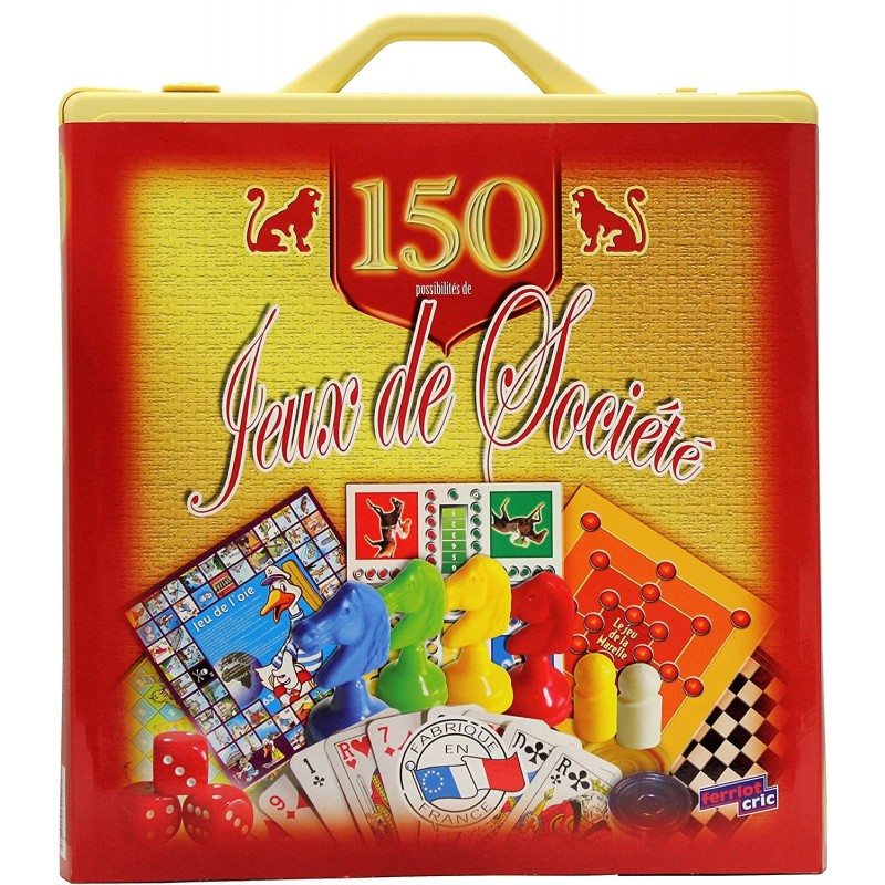 Ferriot Cric - Jeu de société - Mallette de 150 jeux de société