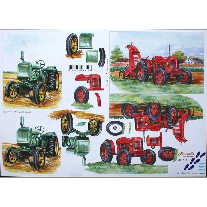 Carterie 3D A4 - Tracteurs