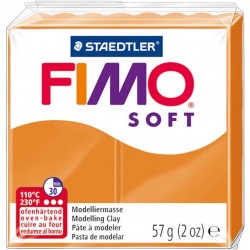 Graine Créative - Loisirs créatifs - Pâte FIMO Soft - Orange soleil - 57 g