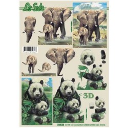 Carterie 3D A4 - Eléphants...