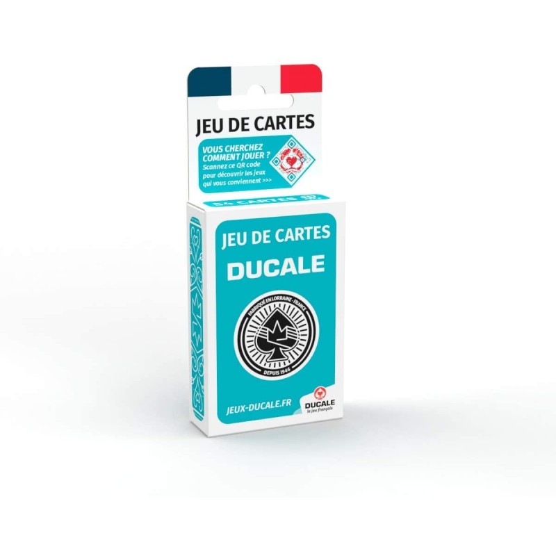 Jeu de société - Ducale - Jeu de 54 cartes - Poker président, palmito, 8 américain