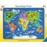 Ravensburger - Puzzle cadre 30 pièces - Les animaux dans le monde