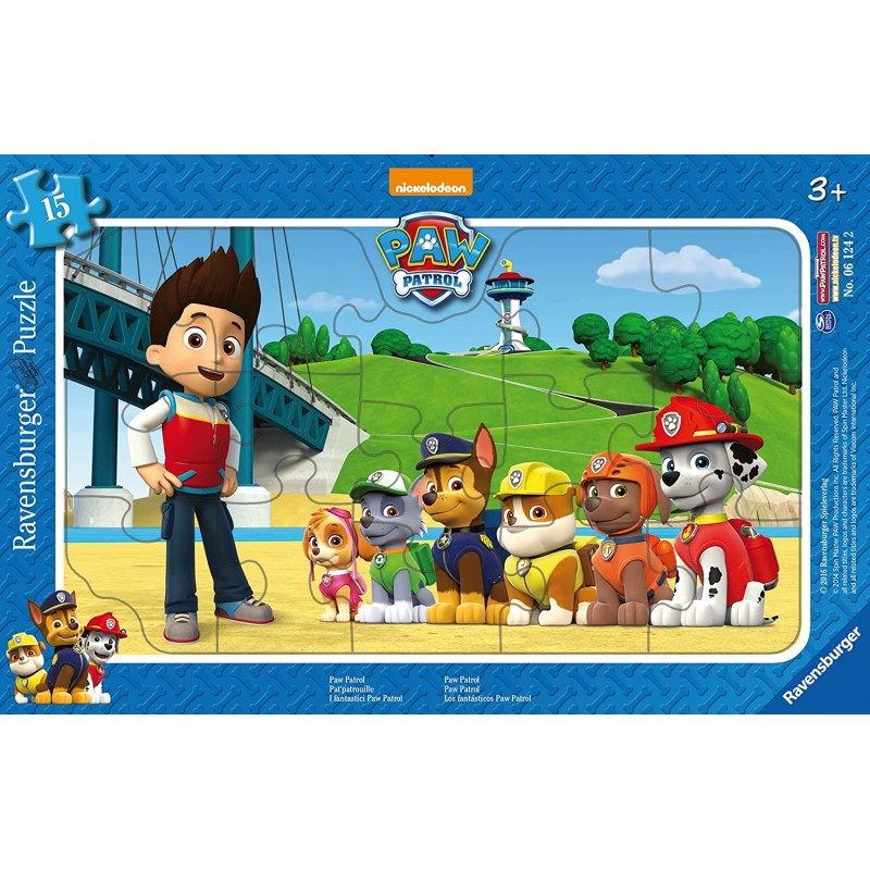 Ravensburger - Puzzle cadre 15 pièces - Pat'Patrouille