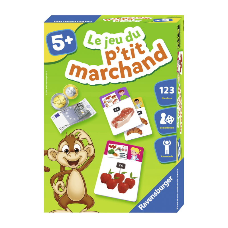 Ravensburger - Jeu éducatifs - Le jeu du p'tit marchand