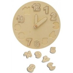 Piwi - Horloge didactique en bois