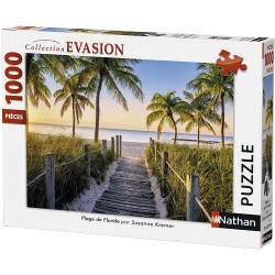 Nathan - Puzzle 1000 pièces - Plage de Floride