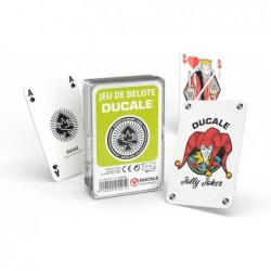Jeu de société - Ducale - Jeu de belote 32 cartes en boîte cristal