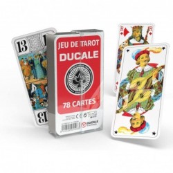 Jeu de société - Ducale - Jeu de tarot de 78 cartes en boîte cristal