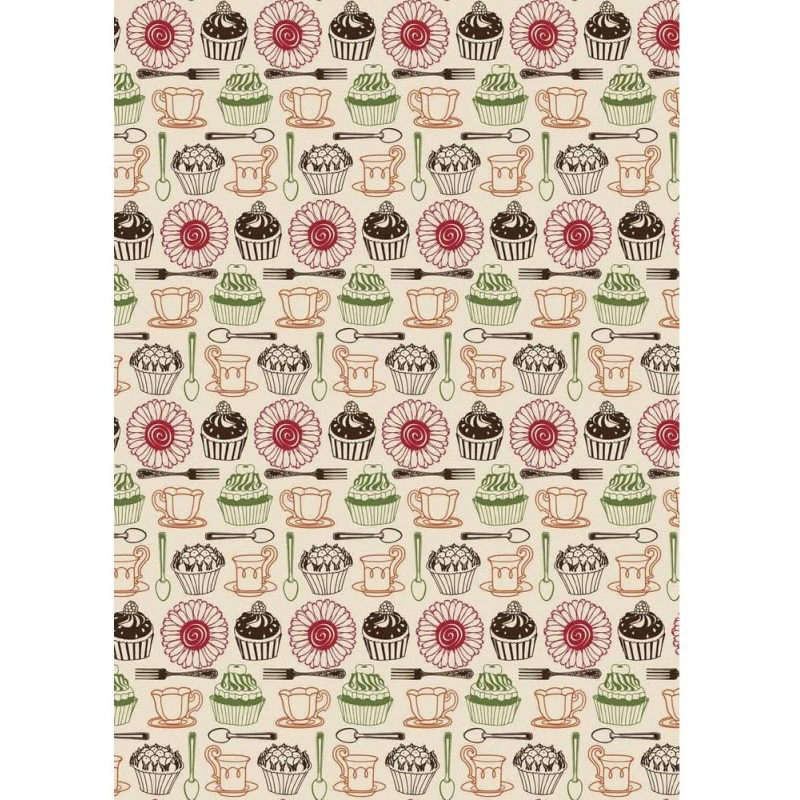 Rayher - Tissu thermocollant - A4 - Muffin