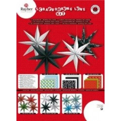 Rayher - Kit de scrapbooking - Etoiles