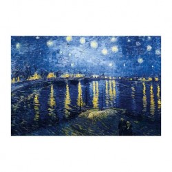 Michèle Wilson - Puzzle d'art en bois - 150 pièces - Nuit étoilée sur le Rhône - Van Gogh