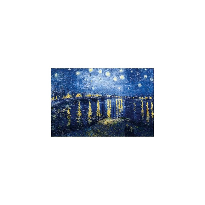 Michèle Wilson - Puzzle d'art en bois - 150 pièces - Nuit étoilée sur le Rhône - Van Gogh