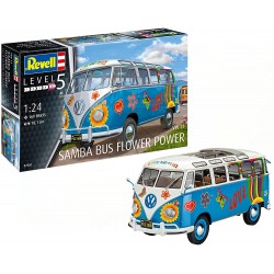 Revell - 7050 - Maquette Voiture - Vw t1 samba bus flower power