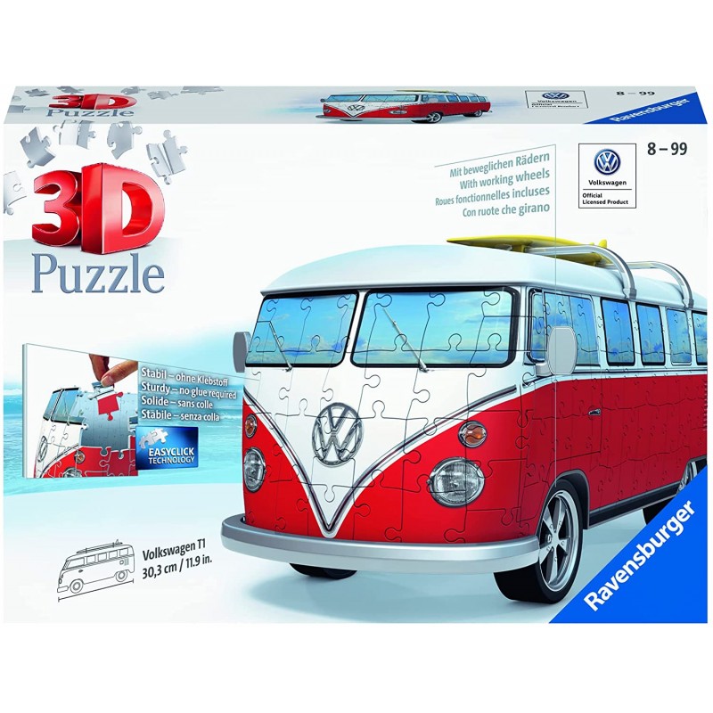 Ravensburger - Puzzle 3D Combi T1 Volkswagen