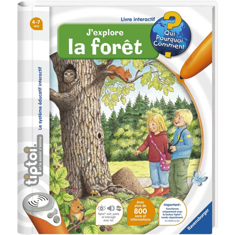 Ravensburger - Livre interactif tiptoi - J'explore la forêt