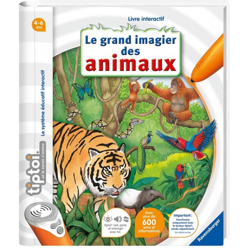 Ravensburger - Livre interactif tiptoi - Le grand imagier des animaux