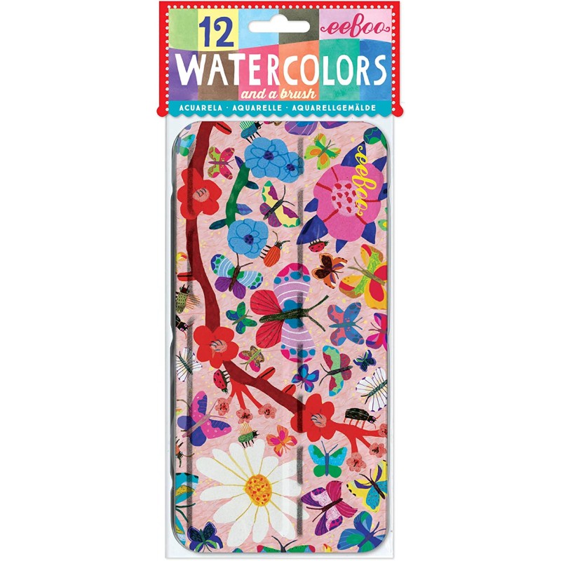 Piatnik - Loisirs créatifs - Boîte de 12 ronds d'aquarelle - Papillons