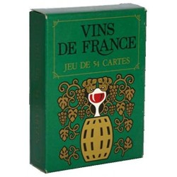 Jeu de société - Jeu de 54 cartes - Vins de France - Coloris aléatoire