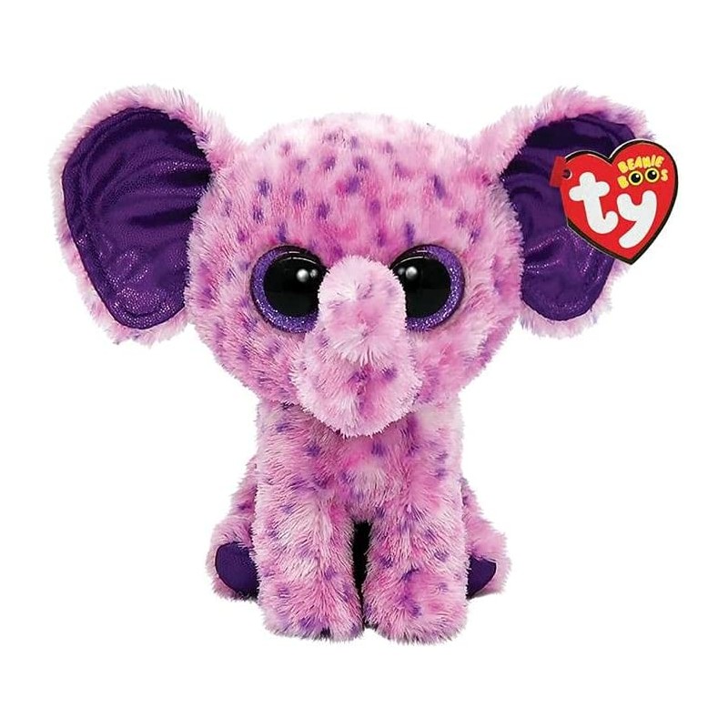 Peluche TY - Peluche 15 cm - Eva l'éléphant