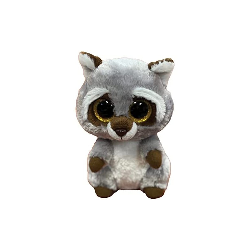 Peluche TY - Peluche 15 cm - Oakie le raton-laveur