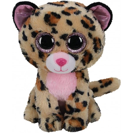 Peluche TY - Peluche 15 cm - Livvie le léopard