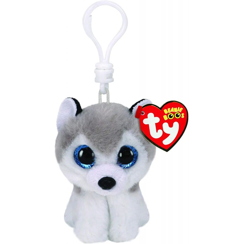 Peluche TY - Porte clé - Buff le chien husky