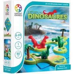 Smartgame - Jeu de logique et réflexion - L'archipel des dinosaures - Jeu solo