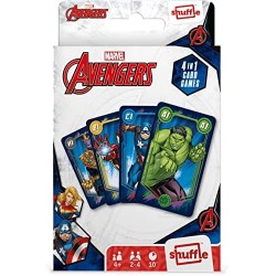 Jeu de société - Jeu de 4 en 1 - Jeu de 7 famille et actions - Marvel Avengers