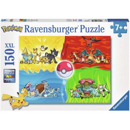 Ravensburger - Puzzle 150 pièces XXL - Les différents types de Pokémon