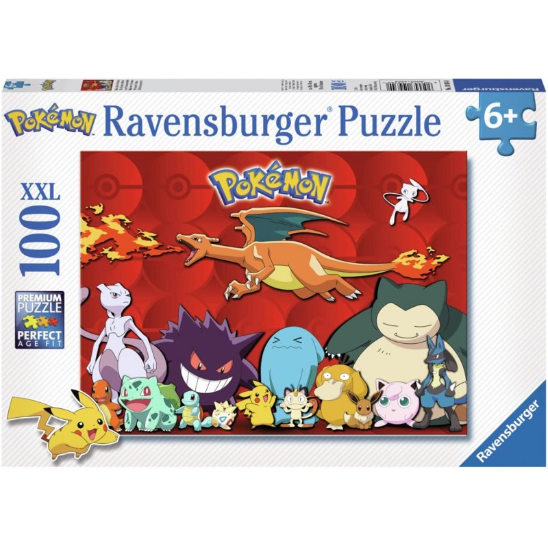 Ravensburger - Puzzle 100 pièces XXL - Mes Pokémon préférés