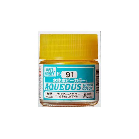 Aqueous Hobby Colors - MRHH-091 - Gloss Clear Yellow - 10 ml