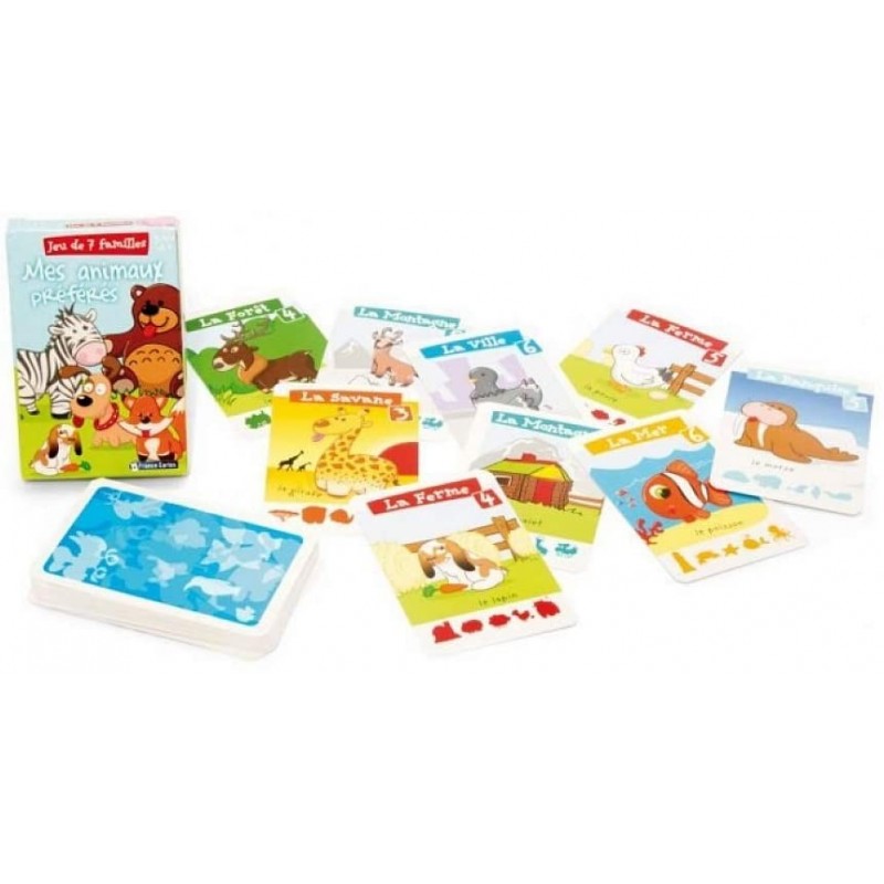 Jeu de société - Jeu de 7 familles - Mes animaux préférés