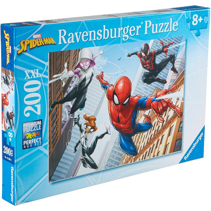 Ravensburger - Puzzle 200 pièces XXL - Les pouvoirs de l'araignée - Spider-man