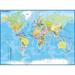 Ravensburger - Puzzle 200 pièces XXL - Carte du Monde