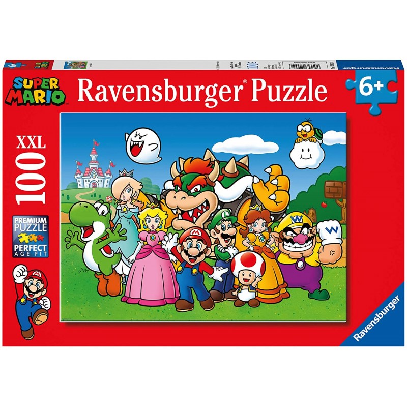 Ravensburger - Puzzle 100 pièces XXL - Super Mario Fun