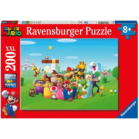 Ravensburger - Puzzle 200 pièces XXL - Les aventures de Super Mario