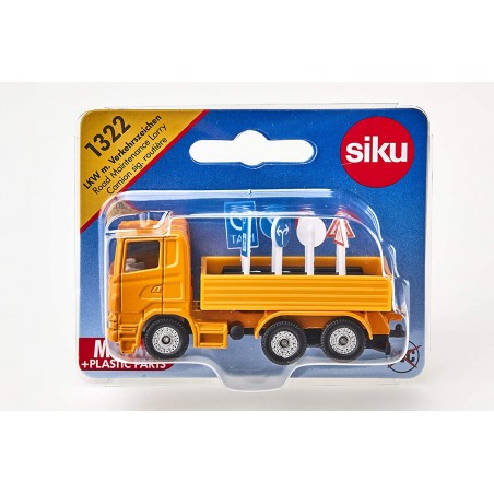 Siku - 1322 - Véhicule miniature - Camion de signalisation routière