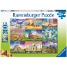 Ravensburger - Puzzle 200 pièces XXL - Les monuments du monde