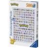 Ravensburger - Puzzle 500 pièces - Pokédex première génération - Pokémon