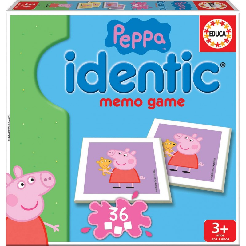 Educa - Jeu de société - Identic Memo de Peppa Pig
