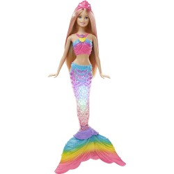 Mattel - Barbie - Poupée Dreamtopia - Sirène arc en ciel