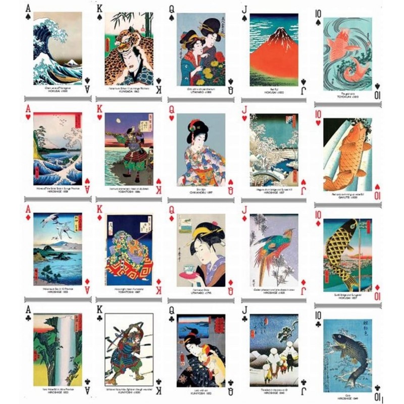 Piatnik - Jeu de 54 cartes - Estampes japonaises