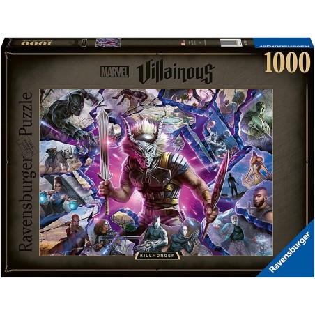 Ravensburger - Puzzle 1000 pièces - Killmonger - Marvel Villainous