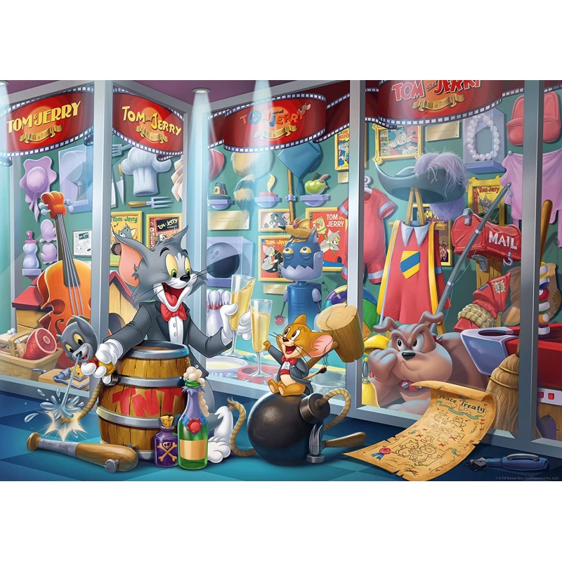 Ravensburger - Puzzle 1000 pièces - La gloire de Tom et Jerry