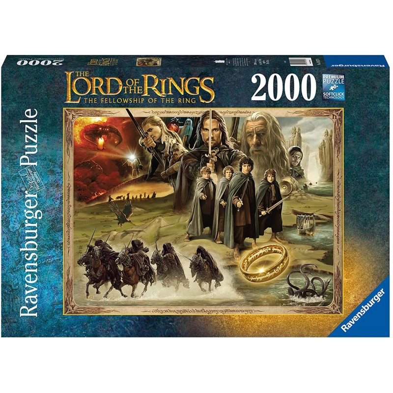 Ravensburger - Puzzle 2000 pièces - La Communauté de l'anneau - Le Seigneur des anneaux