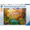 Ravensburger - Puzzle 500 pièces - La terre des dinosaures