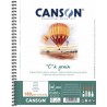 Canson - Beaux arts - Bloc à spirales grain fin blanc - 30 feuilles - A4 - 180 g/m2