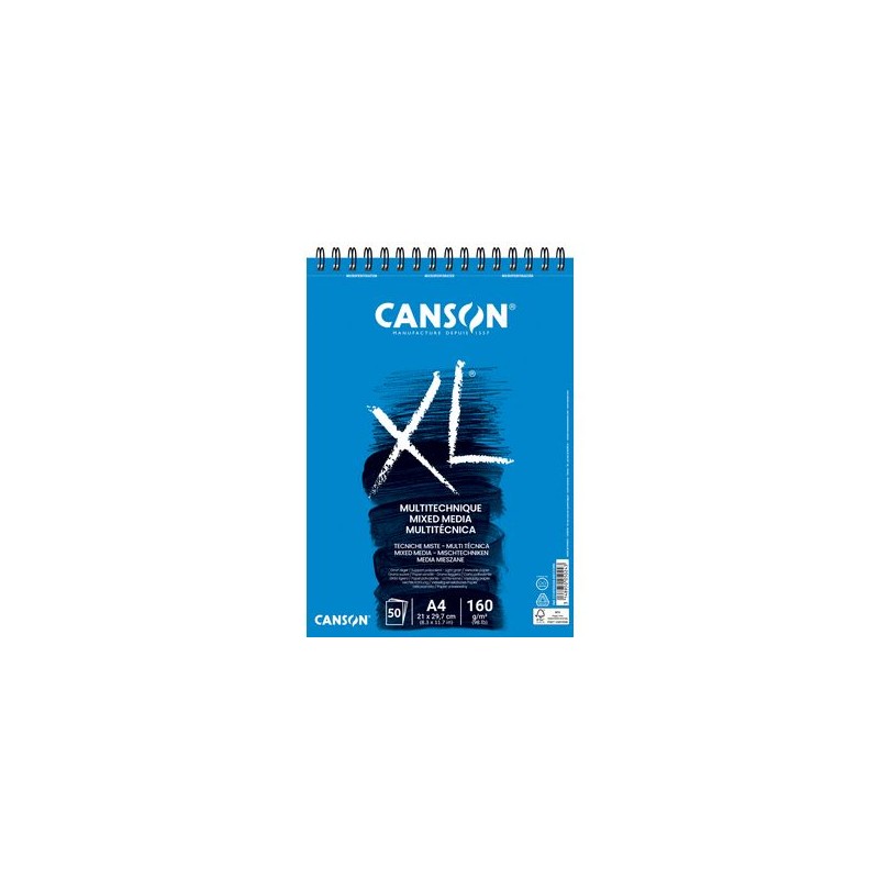 Canson - Beaux arts - Bloc XL à spirales - 50 feuilles de dessin - A5 - 160 g/m2