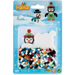 Hama - Perles - 4109 - Taille Midi - Blister Petit modèle et plaque Pingouin