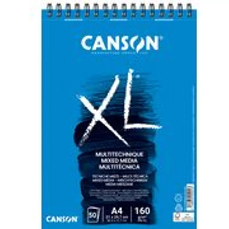Canson - Beaux arts - Bloc XL à spirales - 50 feuilles de dessin - A4 - 160 g/m2